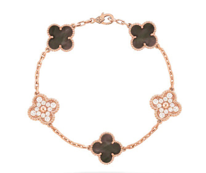 ダイヤ　ブレスレット、5モチーフ